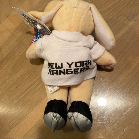 NWT NHL NY Rangers ‘Cool Beans’ bean bag toy bunny - Picture 8 of 15